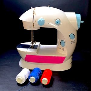 Mini Sewing Portable Sewing Machine with Thread Dual Speed Double Thread